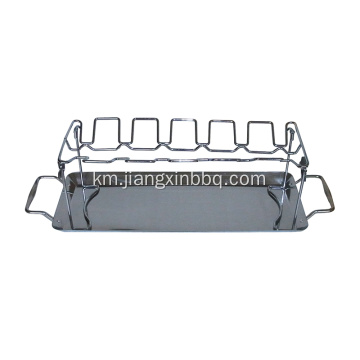 Barbecue Leg And Wing Grill Rack សម្រាប់បសុបក្សី